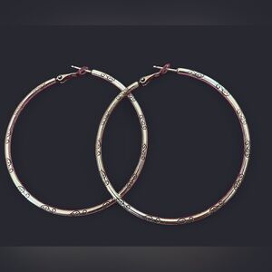 Brighton Elegant Silver Hoop Earrings